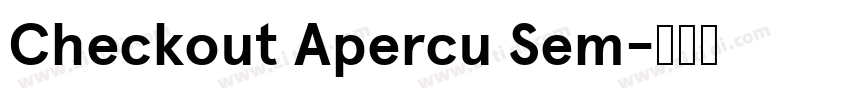 Checkout Apercu Sem字体转换